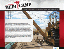 Tablet Screenshot of constructionmedicamp.com